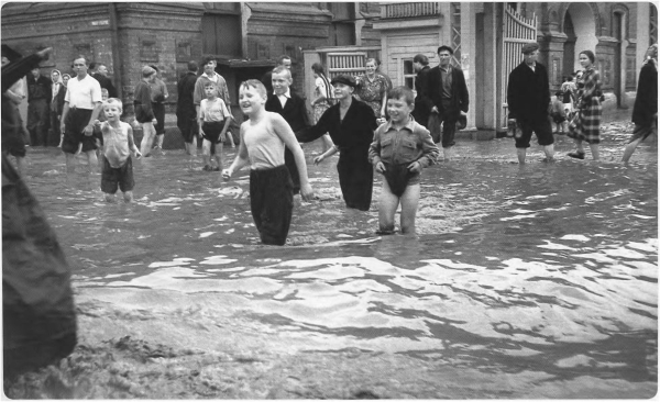 Пенза. Потоп на ул. Московской. Фото. 1958 г.