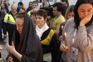 В Подмосковье прошло прощание с жертвами катастрофы Ту-154