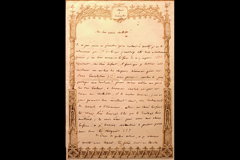 Поздравительное письмо Ж. Бонапарта Анатолию и Матильде Демидовым с днем бракосочетания. 3 ноября 1840 г.