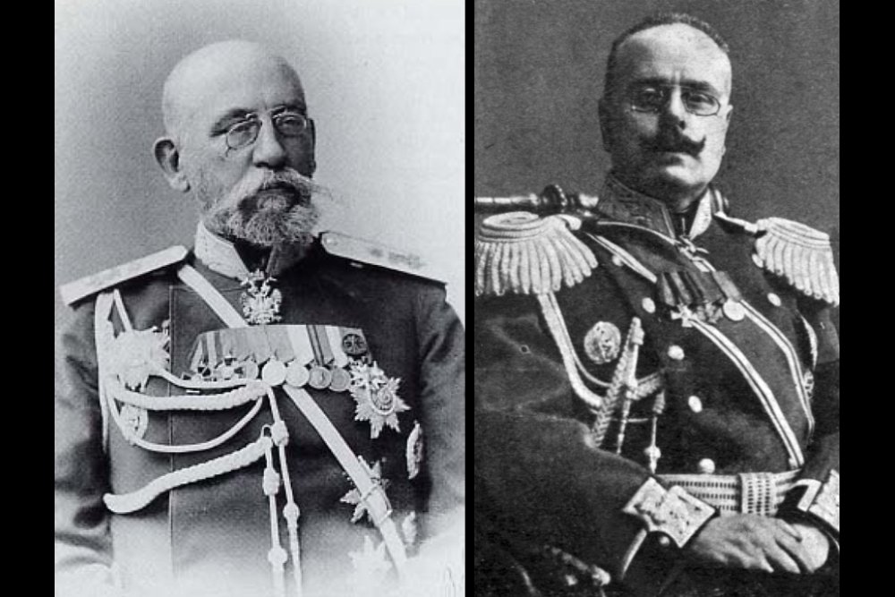 Финляндский генерал-губернатор Николай Иванович Бобриков (17августа 1898 - 4 июня 1904) и финляндский генерал-губернатор Франц-Альберт Александрович Зейн (11 ноября 1909 - 2 марта 1917)) и 