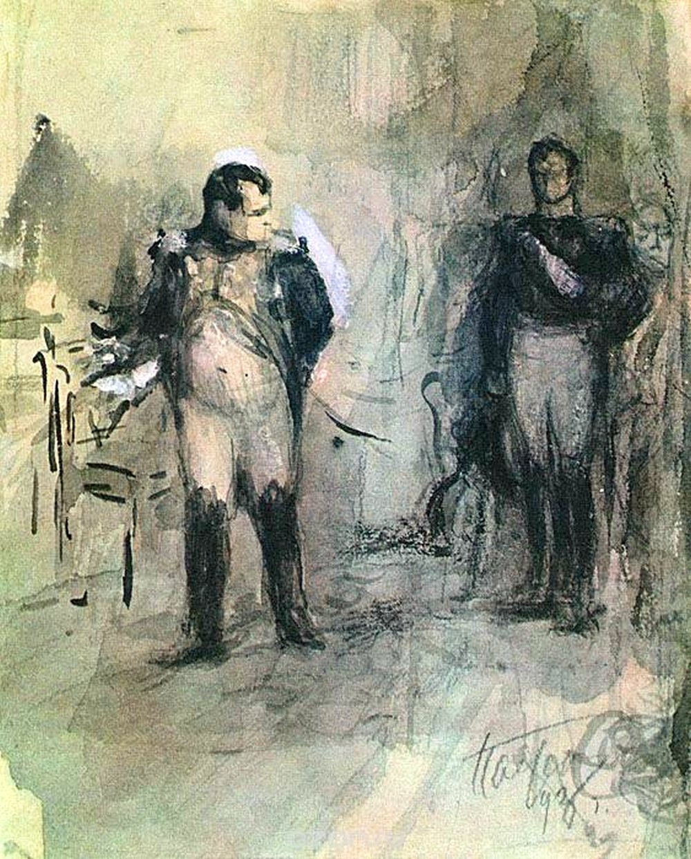 Л. Пастернак. Балашов в палатке Наполеона. 1893 год.