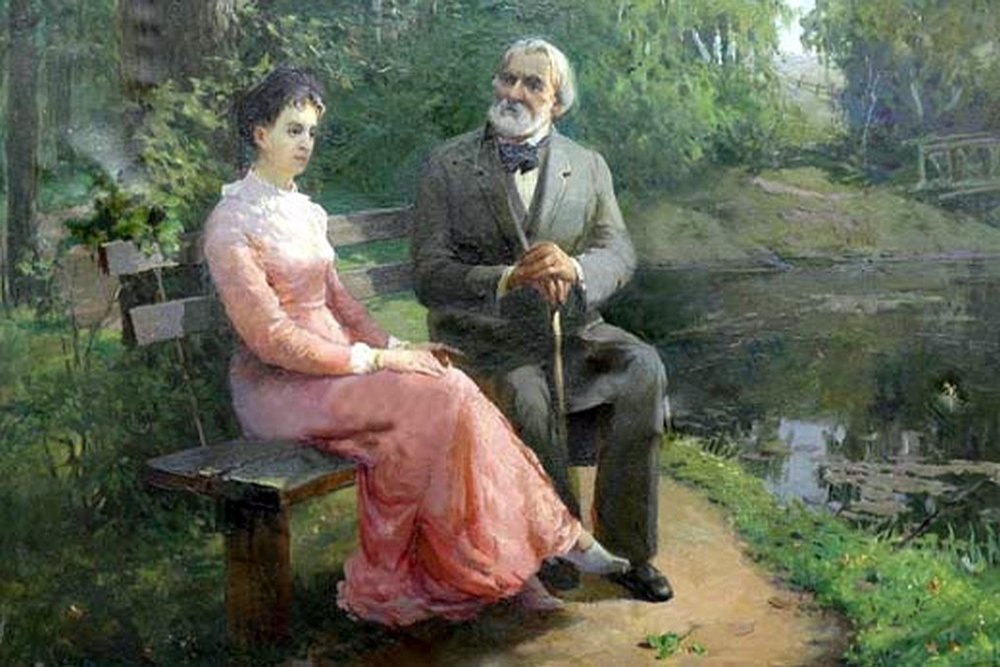Иван Тургенев и Мария Савина в Спасском-Лутовинове.