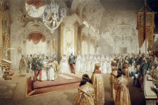    Во что наряжались женихи и невесты императорской России 