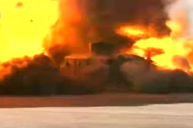 Подрыв американского Humvee в Ираке показали на видео